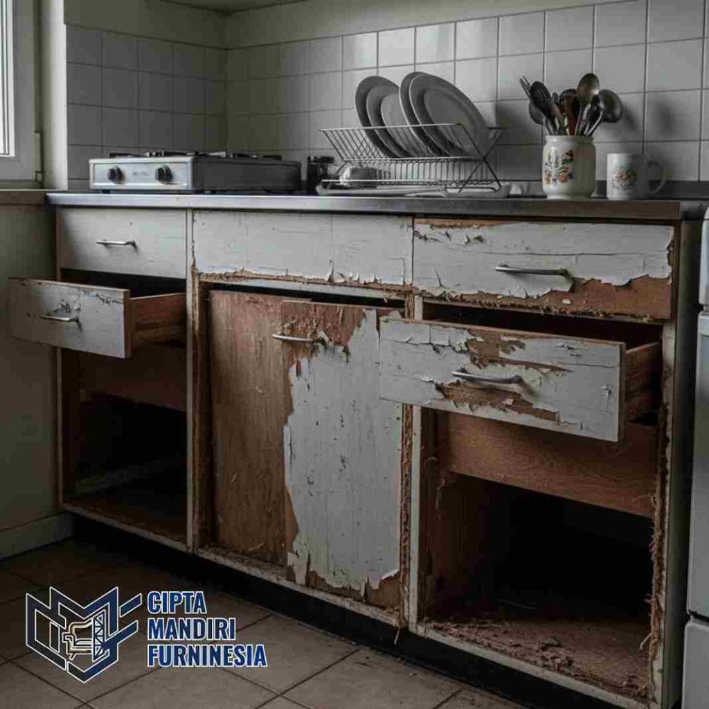 Kitchen Set Bahan Multiplex Lapuk? Kenali Tanda & Solusinya