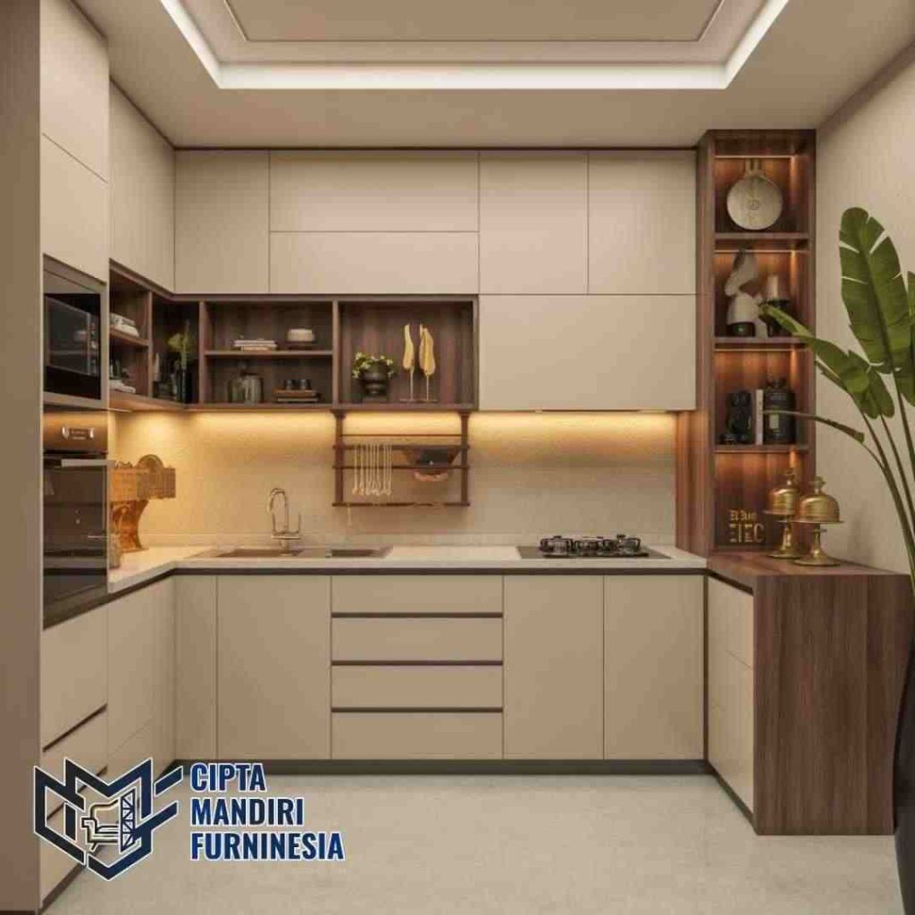 Jasa Kitchen Set Minimalis Gratis Desain 3D Revisi Sepuasnya Setu