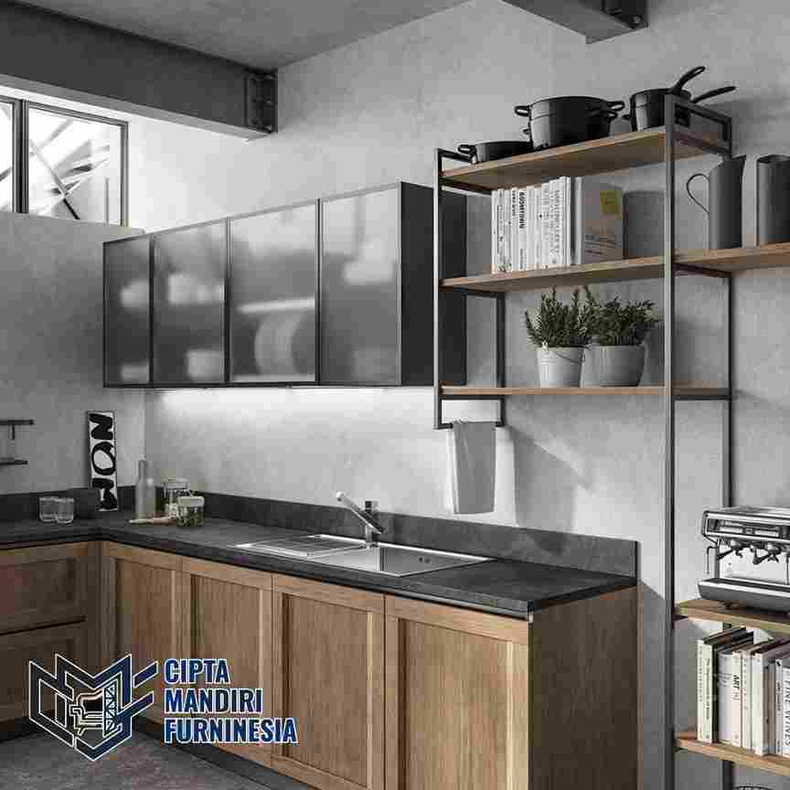 Sedia Kitchen Set Minimalis Industrial Besi Ekspos di Pondok Gede Bekasi
