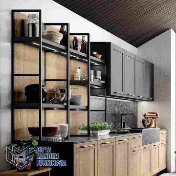 Sedia Kitchen Set Minimalis Industrial Besi Ekspos di Pondok Gede Bekasi