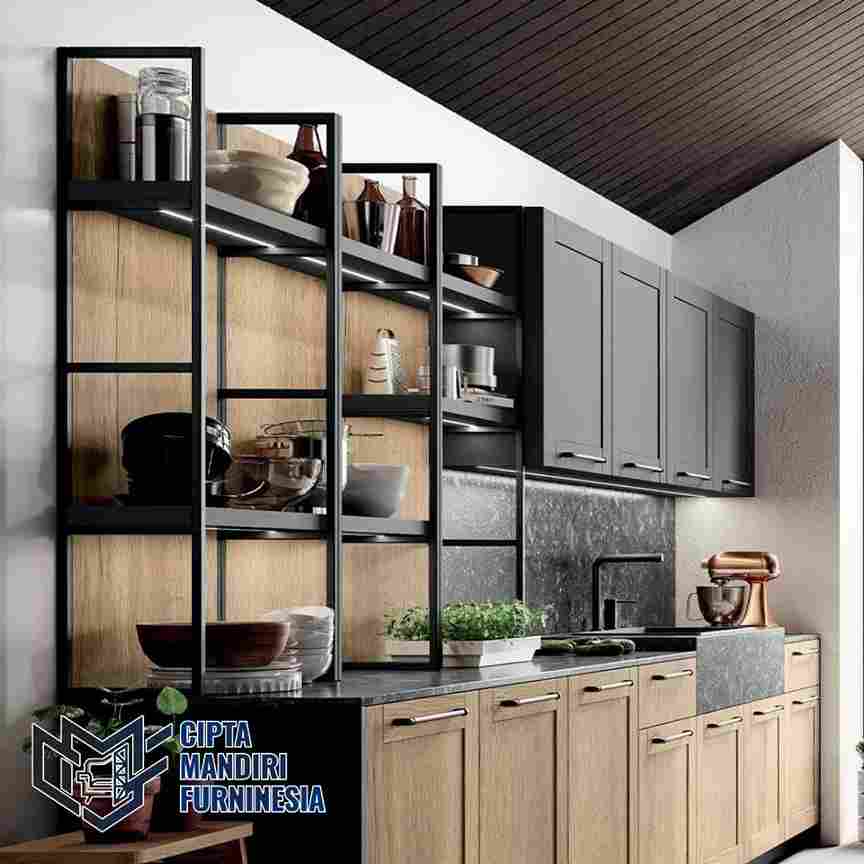 Sedia Kitchen Set Minimalis Industrial Besi Ekspos di Pondok Gede Bekasi