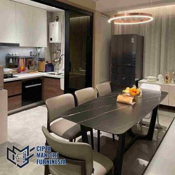 Model Kitchen Set Minimalis Dapur Menyatu Ruang Makan terbaik di Cibubur