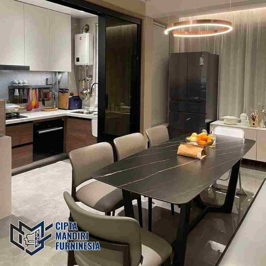 Model Kitchen Set Minimalis Dapur Menyatu Ruang Makan terbaik di Cibubur