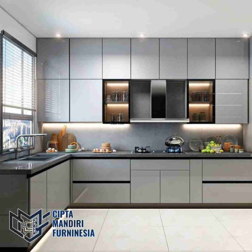 Kitchen Set Minimalis Finishing Duco Mewah Harga Bersahabat area Cakung