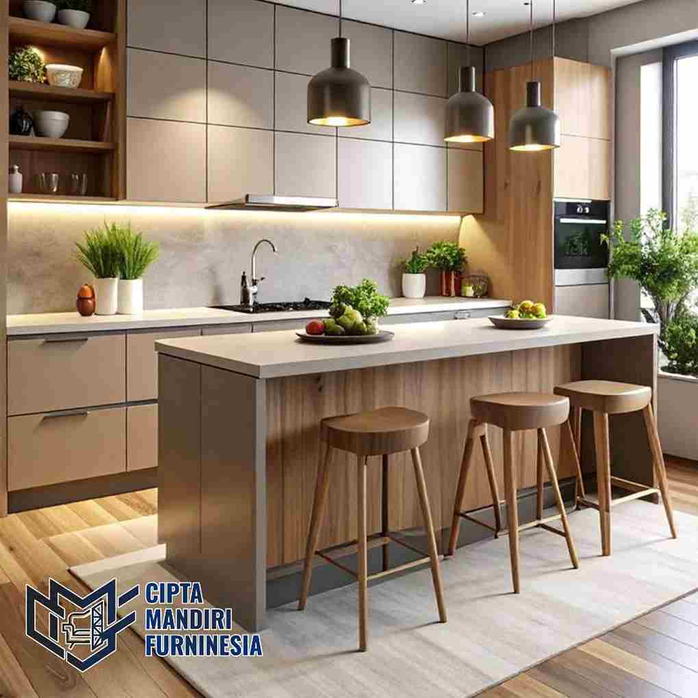 Model Kitchen Set PVC Island Table Gading Serpong Tangerang