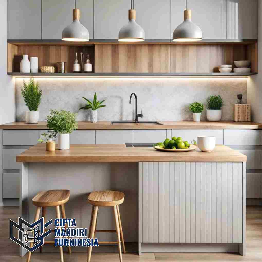 Model Kitchen Set PVC Island Table Gading Serpong Tangerang
