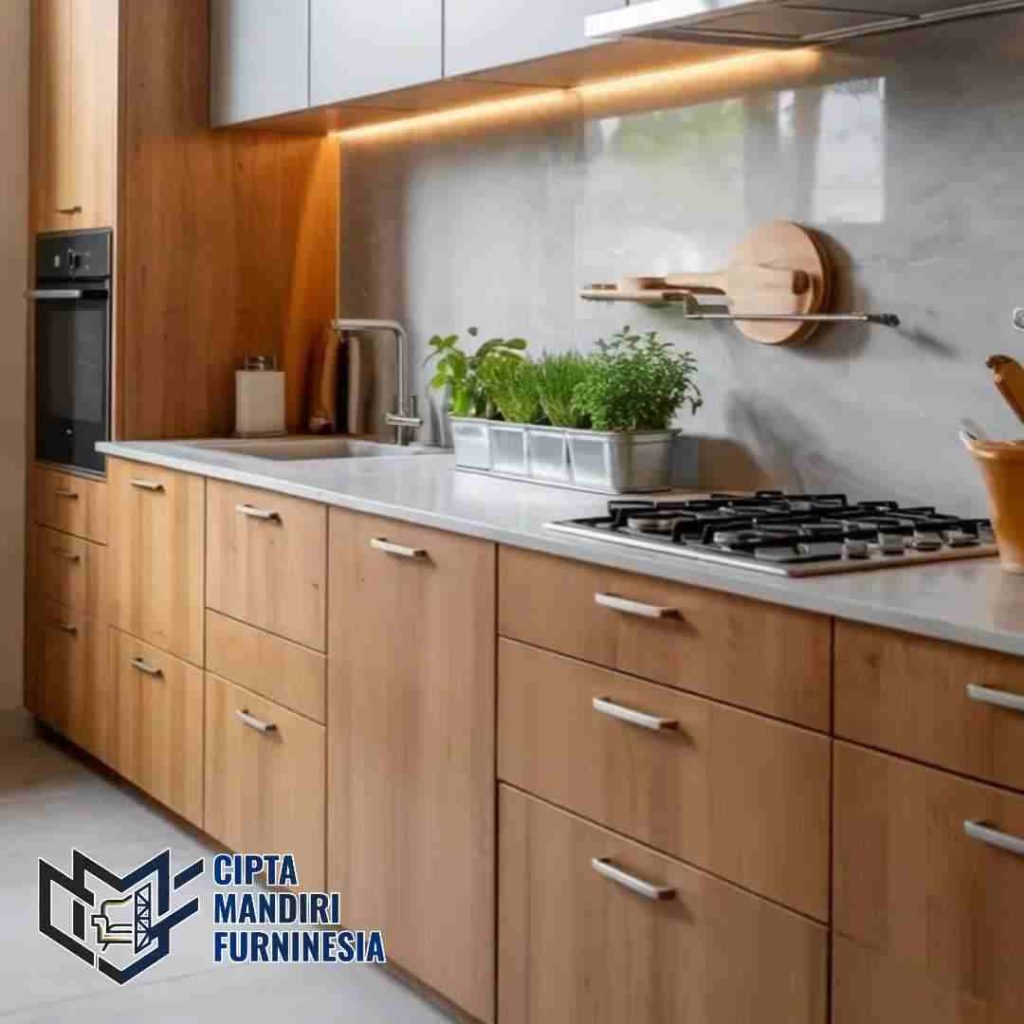 Kitchen Set PVC Minimalis Sentul City Bogor Tahan Lembab