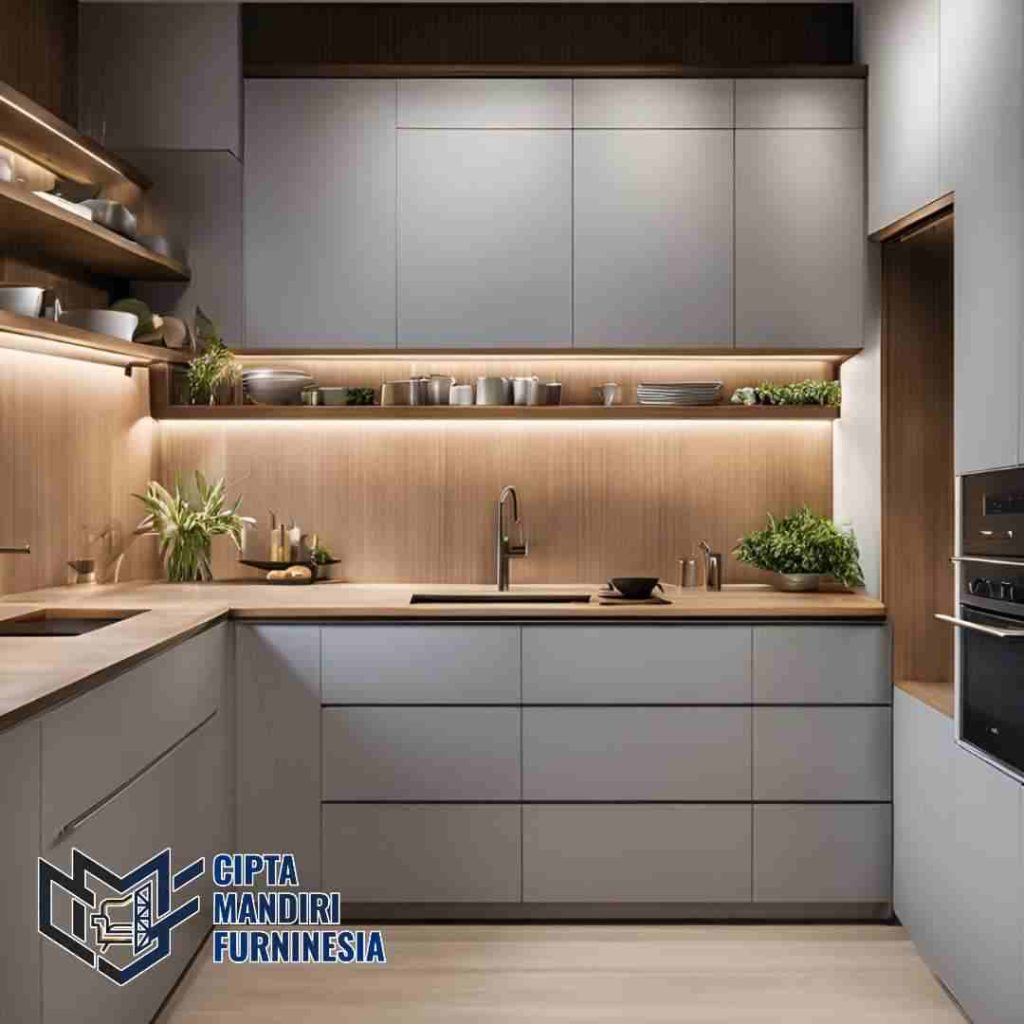 Kitchen Set PVC Minimalis Sentul City Bogor Tahan Lembab