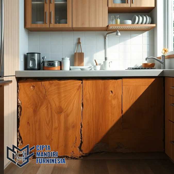 Solusi Bagian Bawah Kitchen Set Keropos Kena Air