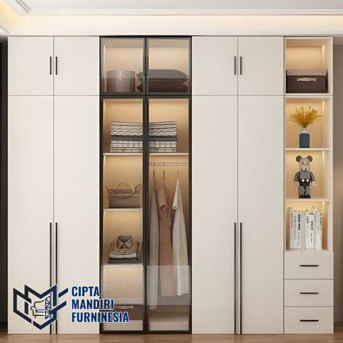 Pusat Custom Lemari Pakaian HPL Cikarang Gratis Desain
