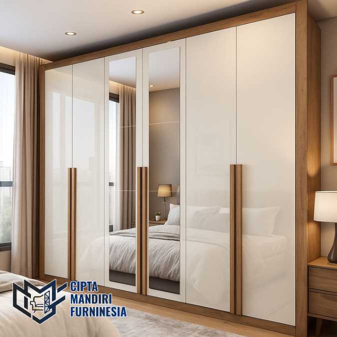 Pusat Custom Lemari Pakaian HPL Cikarang Gratis Desain