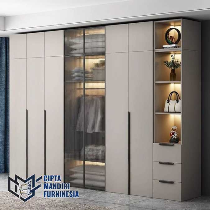 Pusat Custom Lemari Pakaian HPL Cikarang Gratis Desain