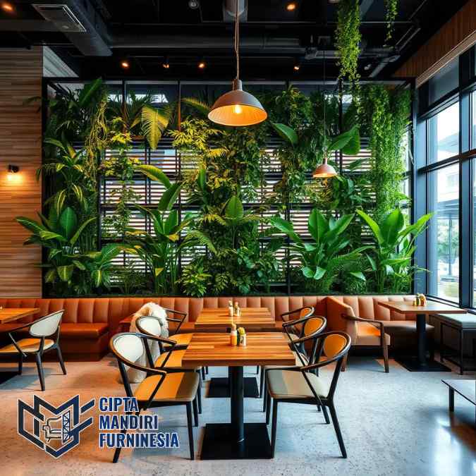 Vendor Partisi Ruang Hijau Estetik Kafe & Restoran Area Jakarta