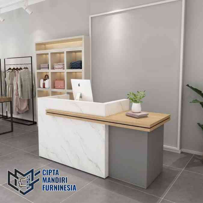 Jasa Meja Kasir Industrial Custom Minimalis Area Jabodetabek Elegan