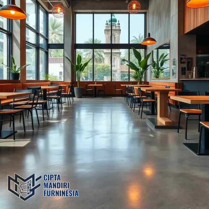 Jasa Beton Ekspos Lantai Kafe & Restoran Estetik Bergaransi Bekasi