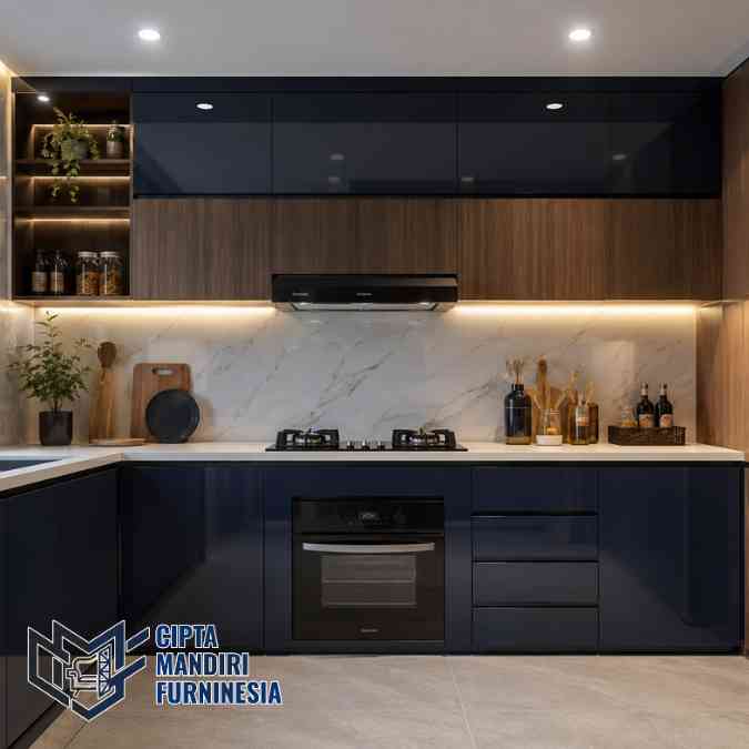 Kitchen set aluminium Cikarang ACP garansi 5 tahun
