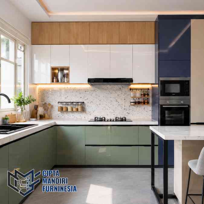 Kitchen set aluminium Cikarang ACP garansi 5 tahun