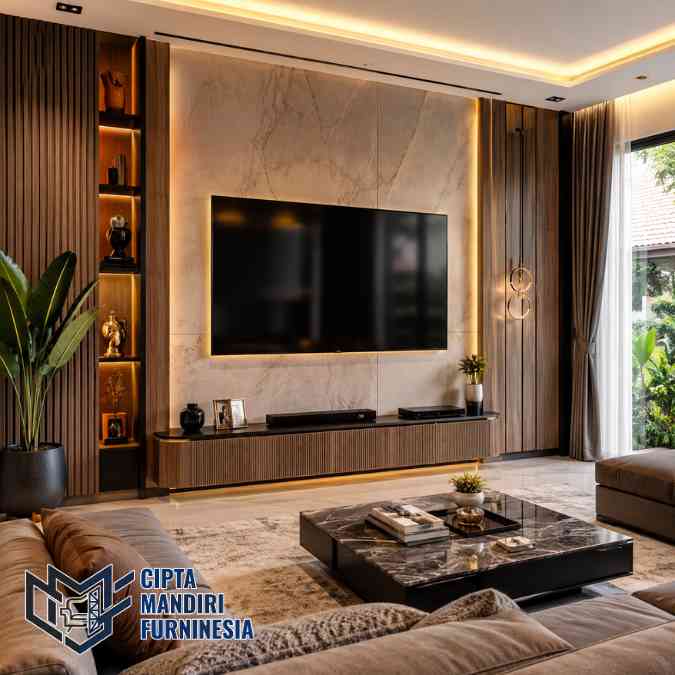 Jasa Backdrop TV HPL Bekasi: Kualitas Premium Murah Gratis Survey